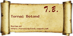 Tornai Botond névjegykártya
